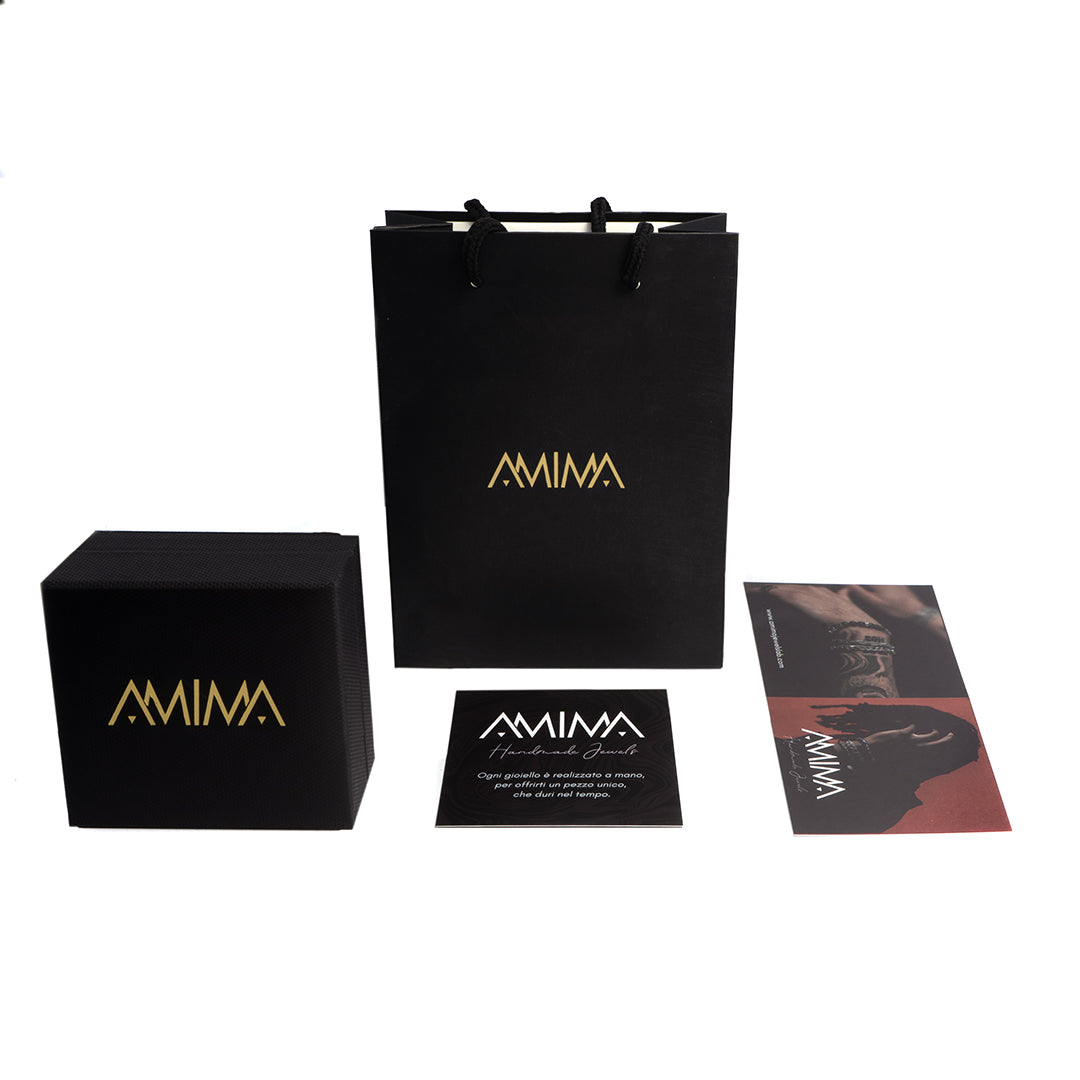 Anelli vintage con pietra turchese in acciaio 316L