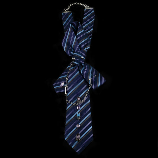 Collana Line Blue Tie