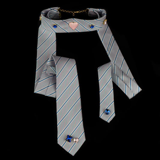 Collana grey-blue Tie