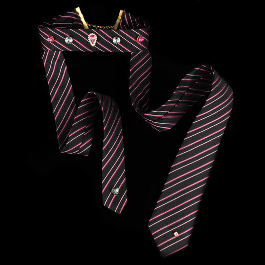 Collana violet-fucsia Tie